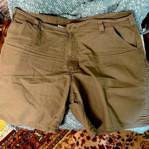 Carhartt original fit size 42 waist cargo shorts light brown color